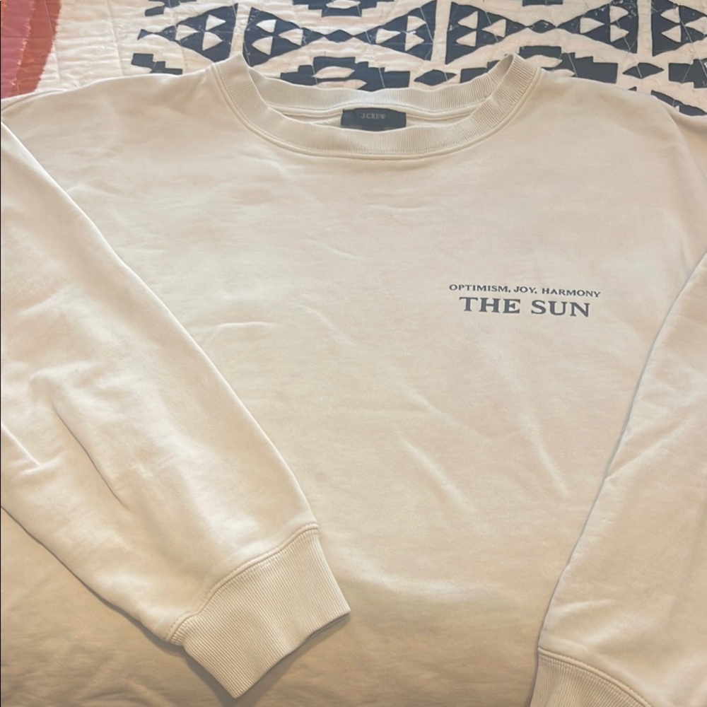 J Crew beige sweatshirt!!